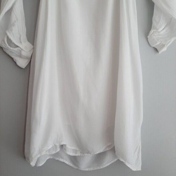 CLOTH & STONE Flowy & Light Cold Shoulder Dress White Sz XS - Picture 5 of 11